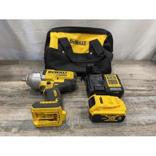 AS-IS DEWALT 20V MAX Lithium-Ion Cordless 1/2 in. Impact Wrench Kit