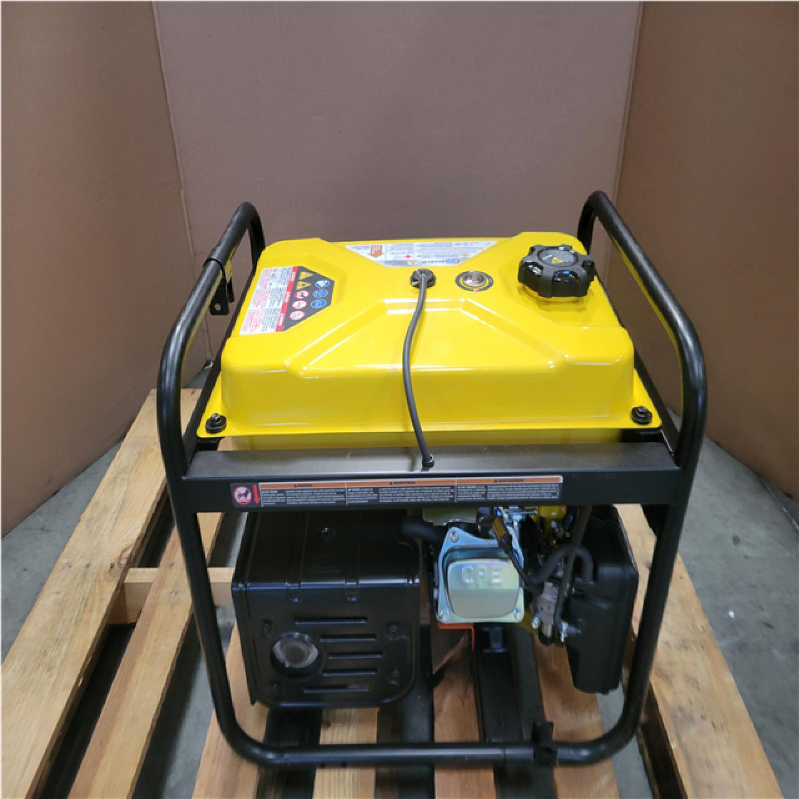 CALIFORNIA AS-IS CHAMPION 5 300 STARTING WATT 4 250 RUNNING WATT DUAL FUEL GENERATOR