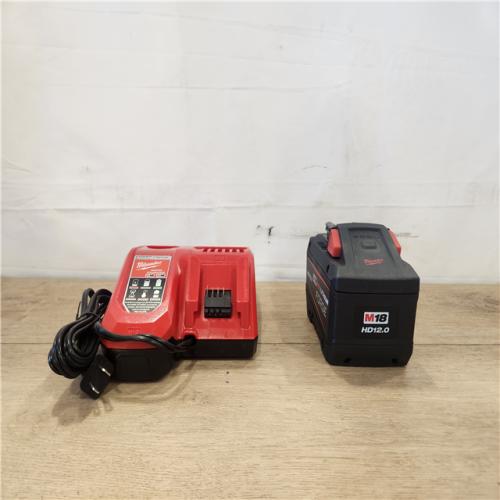 AS-IS- Milwaukee 18-Volt Lithium-Ion REDLITHIUM FORGE Starter Kit with 12. 0Ah Battery and Charger