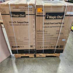 Phoenix NEW Magic Chef 24 in. Washer and Dryer Combo with 2.3 cu. ft. Front Load Washer & 3.5 cu. ft Heat Pump Electric Dryer