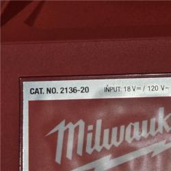 AS-IS Milwaukee M18 18V Cordless 6 000 Lumens Rocket Dual Power Tower Light (Tool-Only)