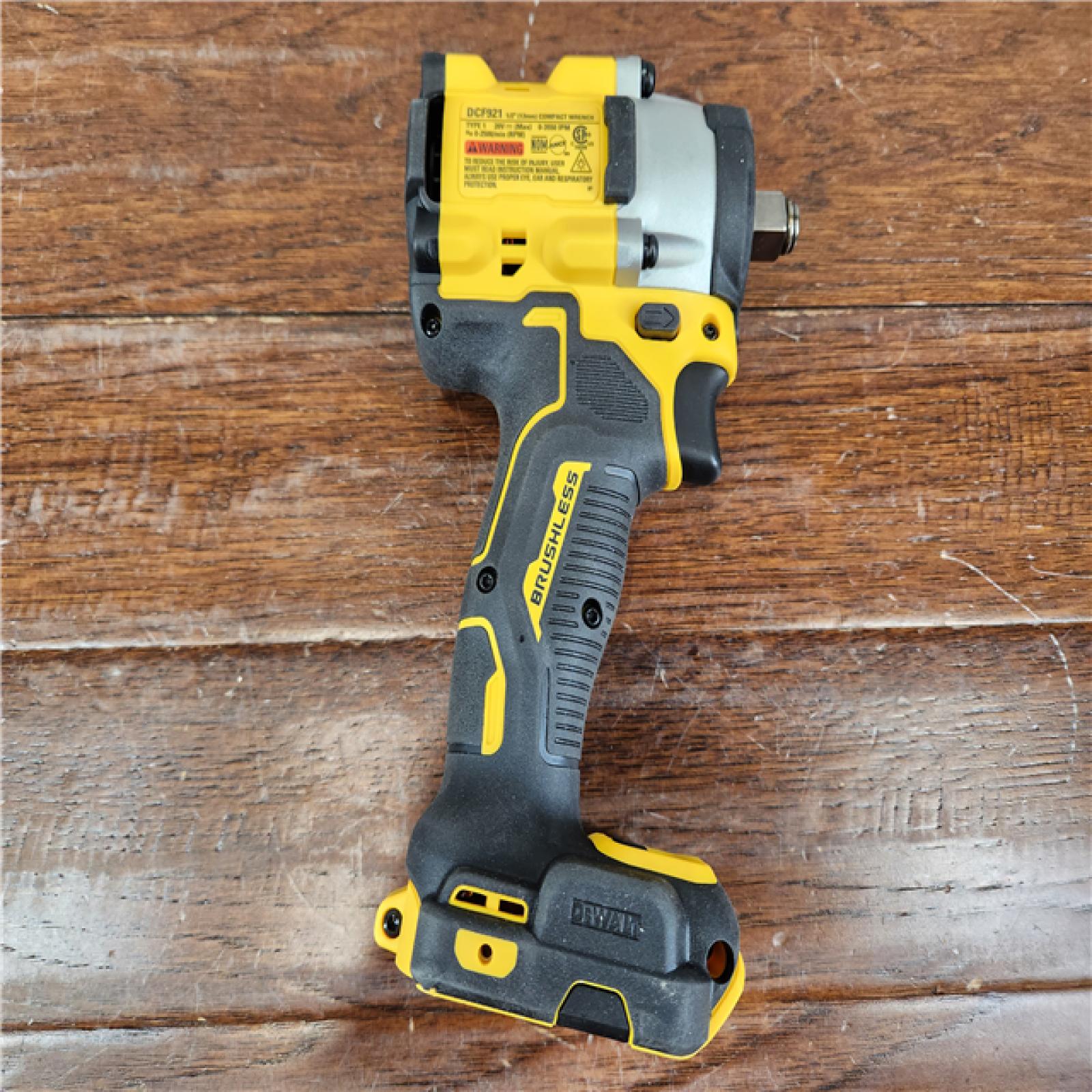 AS-IS DEWALT ATOMIC 20V MAX 1/2 in. Cordless Impact Wrench with Hog Ring Anvil (Tool Only)