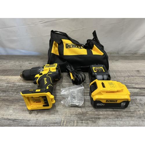 AS-IS DEWALT ATOMIC 20V Lithium-Ion Cordless 1/2 in. Hammer Drill Kit