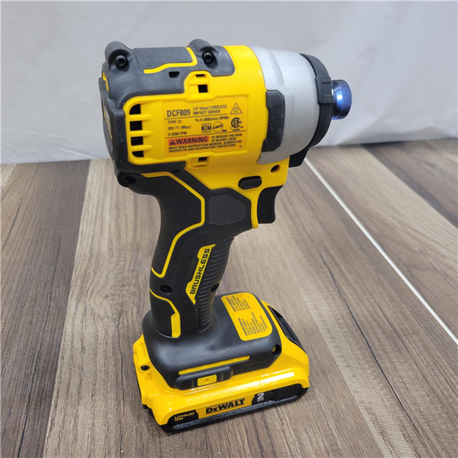 AS-IS DeWALT ATOMIC 20V MAX Cordless Compact Impact Driver Kit W/ Li-Ion Battery, 1/4, Brushless