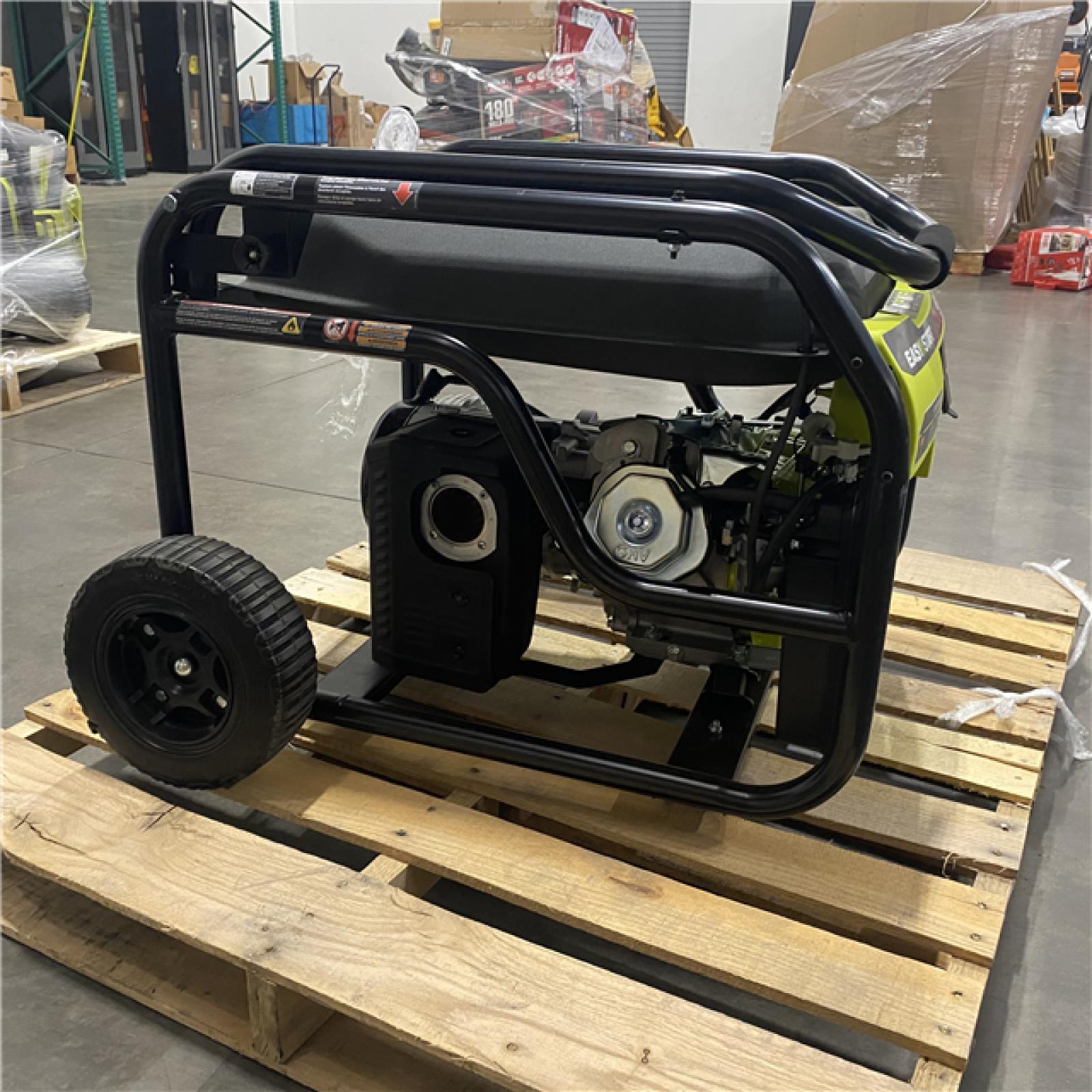 Dallas Location - As-Is RYOBI 8125/6500-Watt Gas Powered Portable Generator