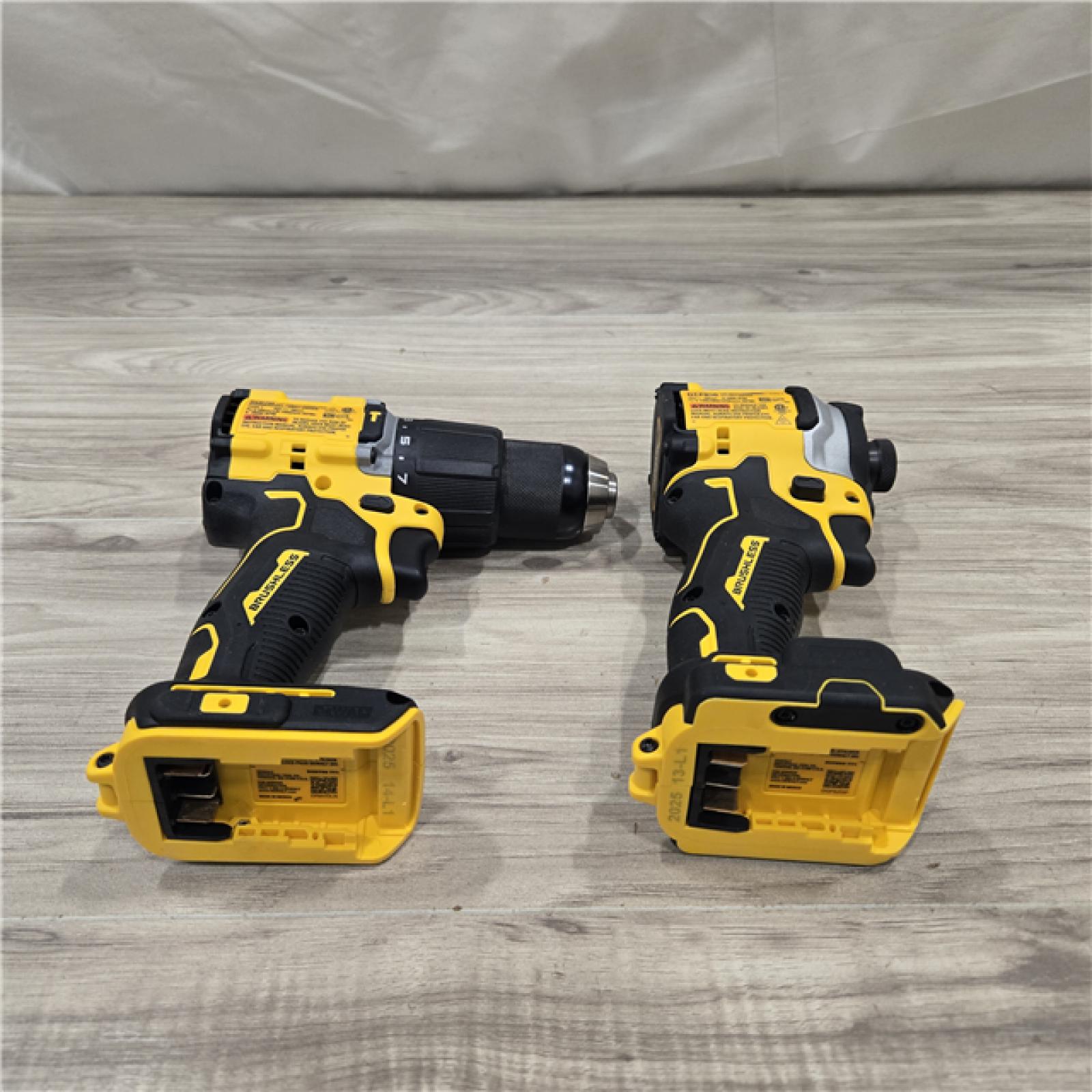 AS-IS DeWalt 20V MAX Atomic Cordless 2 Tool Compact Hammer Drill and Impact Driver Kit
