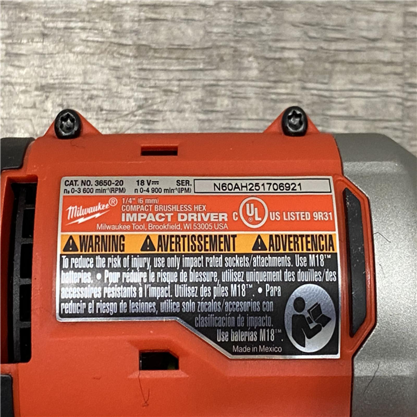 AS-IS Milwaukee 18V Lithium-Ion Brushless Cordless Compact Drill/Impact Combo Kit