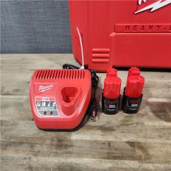 HOUSTON LOCATION - AS-IS MILWAUKEE 12-Volt Lithium-Ion Force Logic Cordless Press Tool Kit (3 Jaws Included) with Two 1.5 Ah Battery and Hard Case