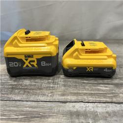 AS-IS DEWALT 20V XR Lithium-Ion Starter Pack with 8.0 Ah and 4.0 Ah Battery Packs and Charger