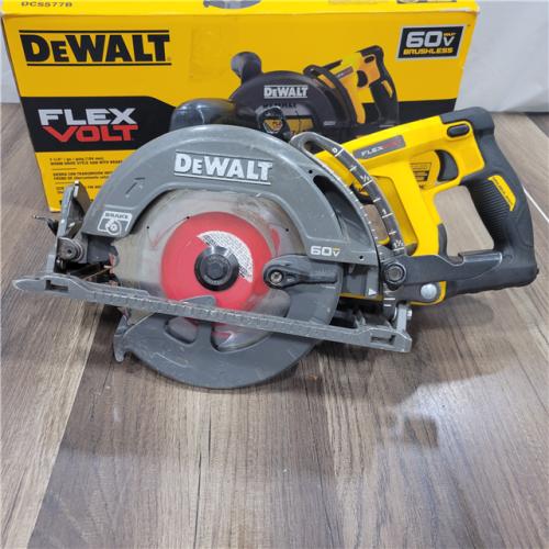 AS-IS DEWALT FLEXVOLT 60V MAX Cordless Brushless 7-1/4 in. Wormdrive Style Circular Saw (Tool Only)