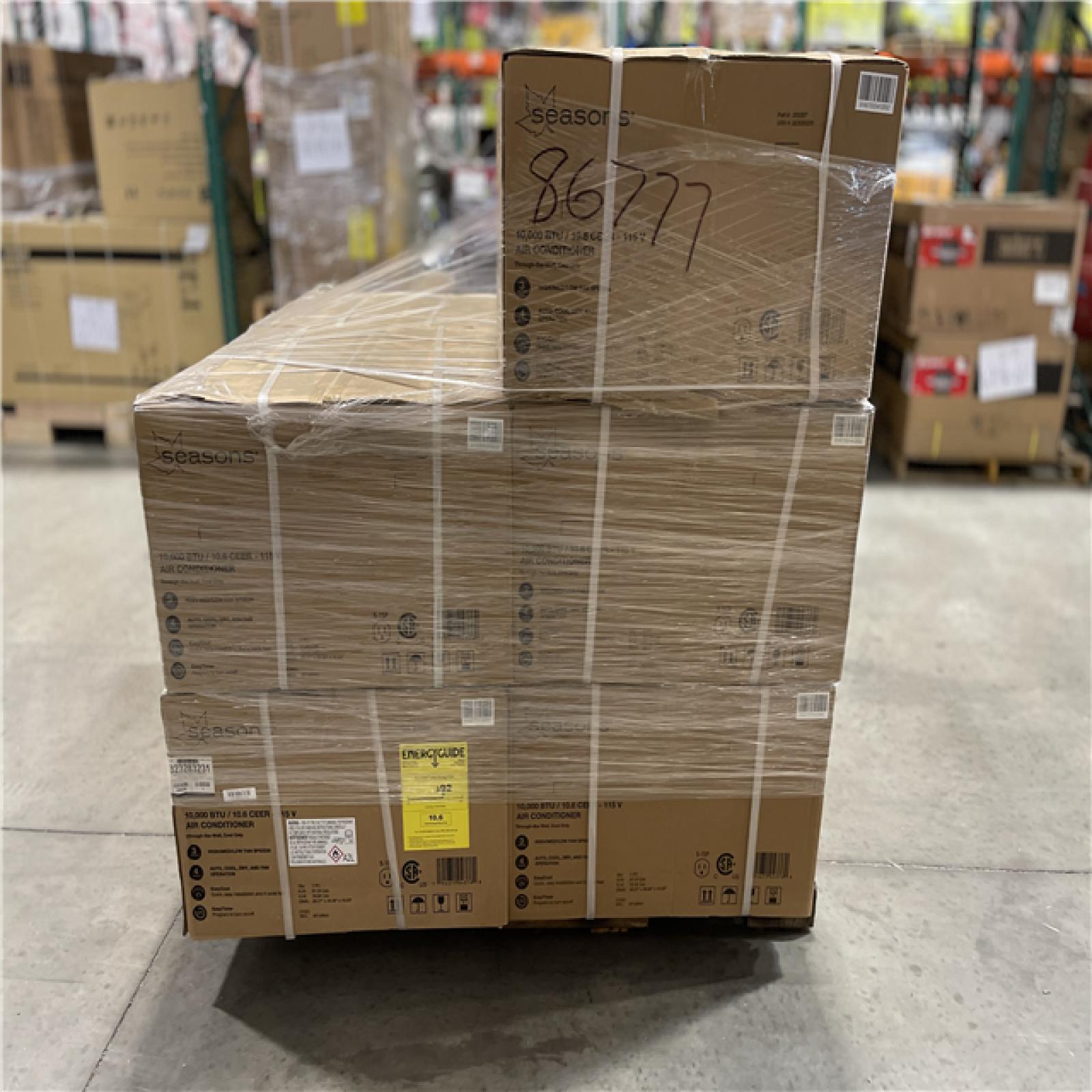 DALLAS LOCATION - Seasons ENERGY STAR 10 000 BTU 115 V Through-The-Wall Cool-Only Air Conditioner (10 UNITS)