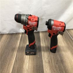 AS-IS Milwaukee  FUEL 12-Volt Lithium-Ion Brushless Cordless Hammer Drill and Impact Driver Combo Kit