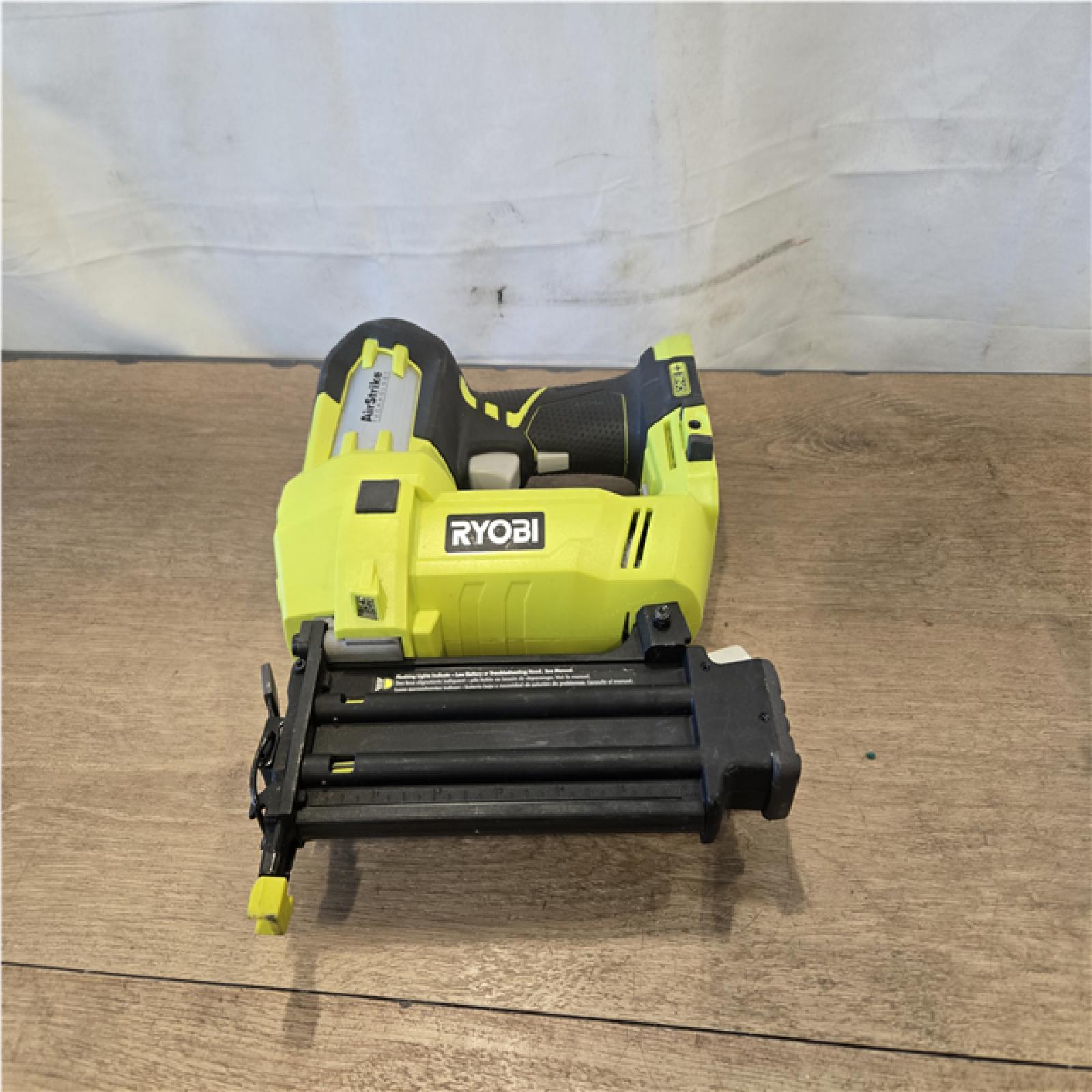 AS-IS RYOBI ONE+ 18V 18-Gauge Cordless AirStrike Brad Nailer (Tool Only)