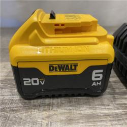 AS-IS DEWALT 20V MAX Lithium-Ion 6.0 Ah Battery and Charger