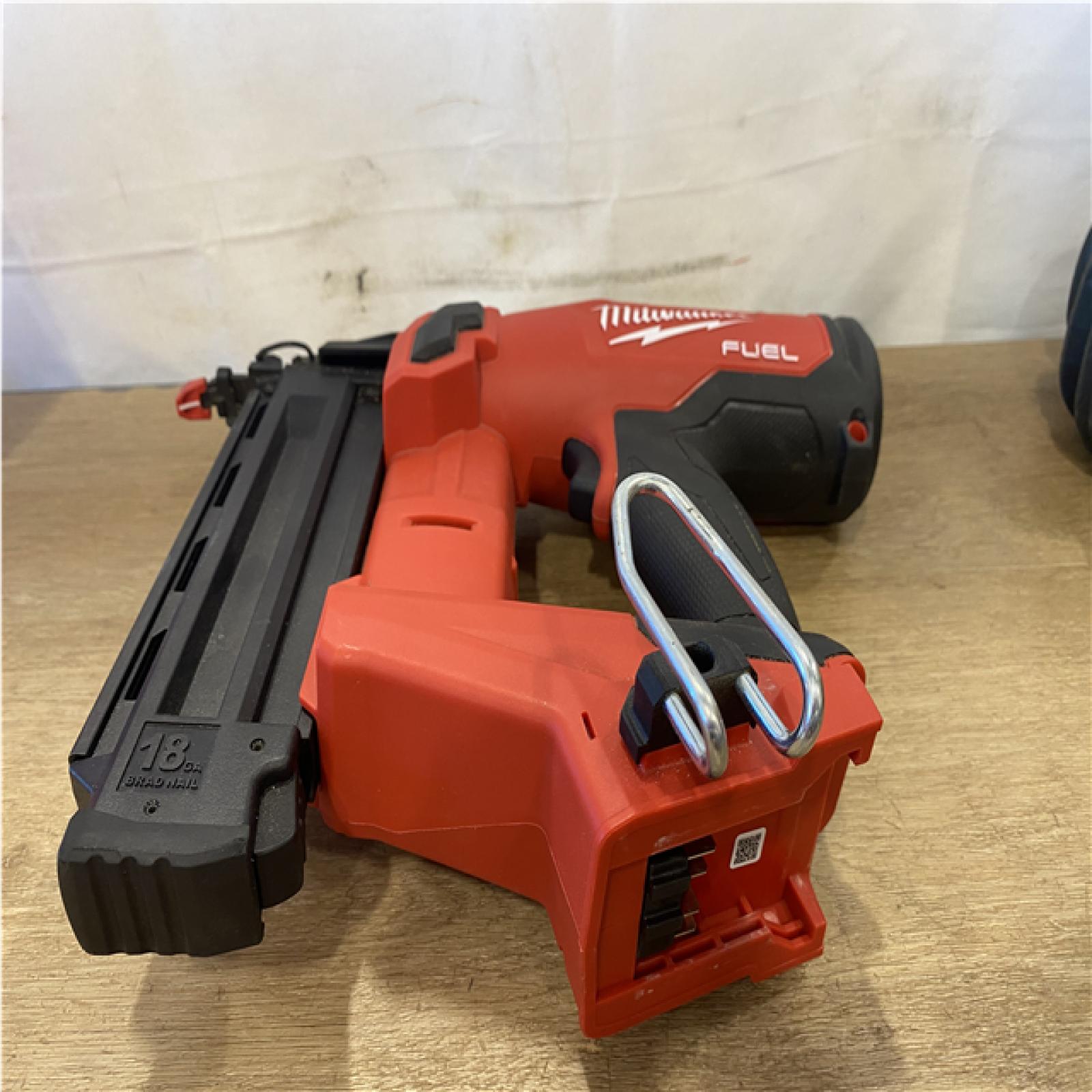 AS-IS  Milwaukee FUEL 18-Volt Lithium-Ion Brushless Cordless Gen II 18-Gauge Brad Nailer (Tool-Only)