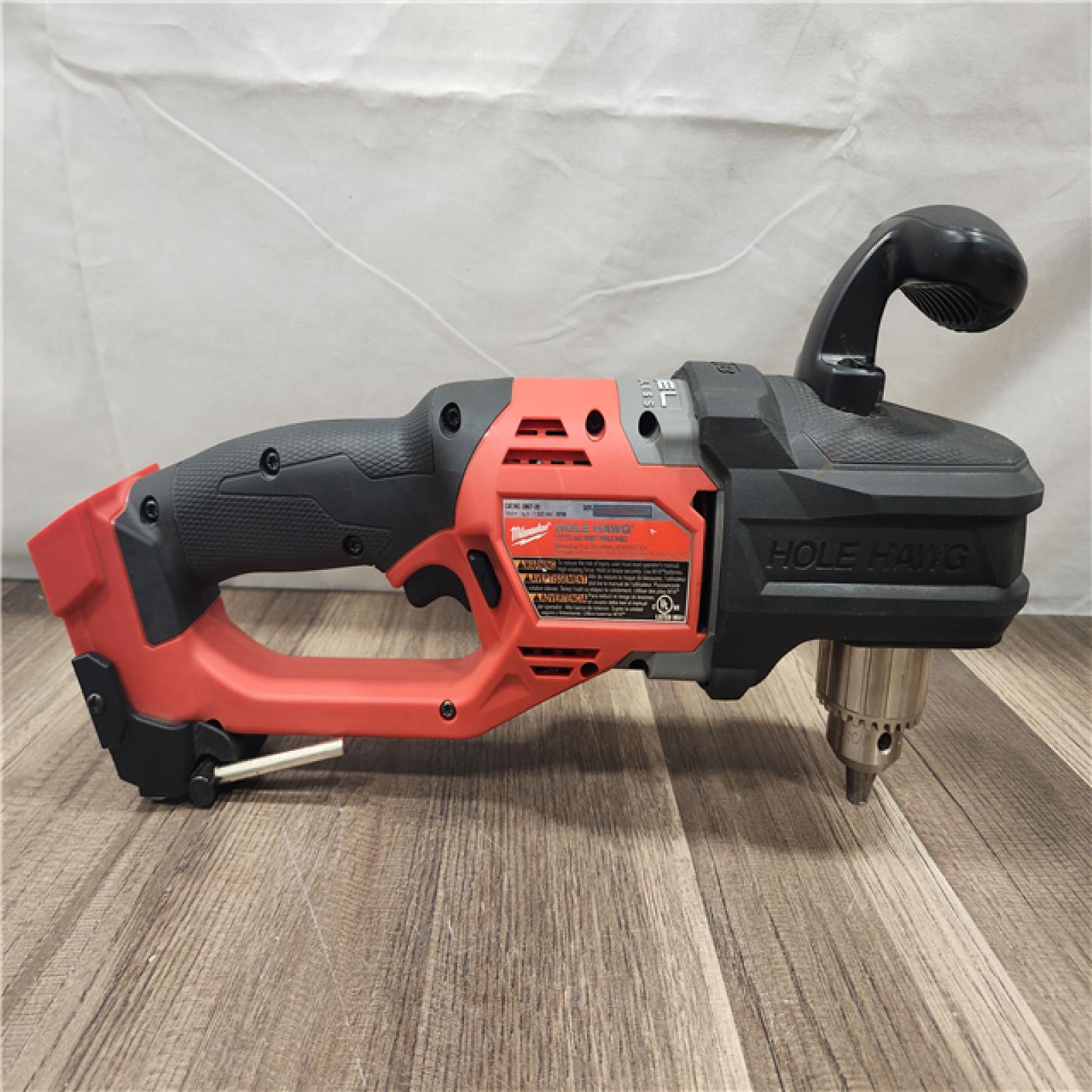 AS-IS- Milwaukee M18 18V Fuel Hole Hawg 1/2  Right Angle Drill (Tool-Only)