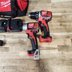 HOUSTON LOCATION - AS - IS Milwaukee 2 Tool Combo Kit W/ (2) Battery & Charger