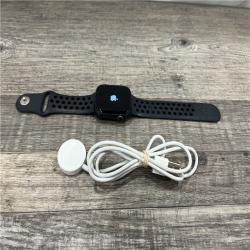 AS-IS Apple Watch Series 5 44mm GPS Aluminum Space Gray Black Sport Band Smartwatch