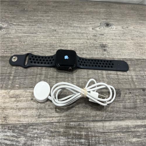 AS-IS Apple Watch Series 5 44mm GPS Aluminum Space Gray Black Sport Band Smartwatch
