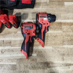 HOUSTON LOCATION - AS - IS Milwaukee 2 Tool Combo Kit W/ (2) Battery & Charger