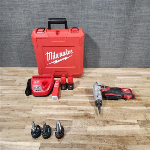 HOUSTON LOCATION - AS-IS M12 12-Volt Lithium-Ion Cordless PEX Expansion Tool Kit with (2) 1.5 Ah Batteries  (3) Expansion Heads and Hard Case