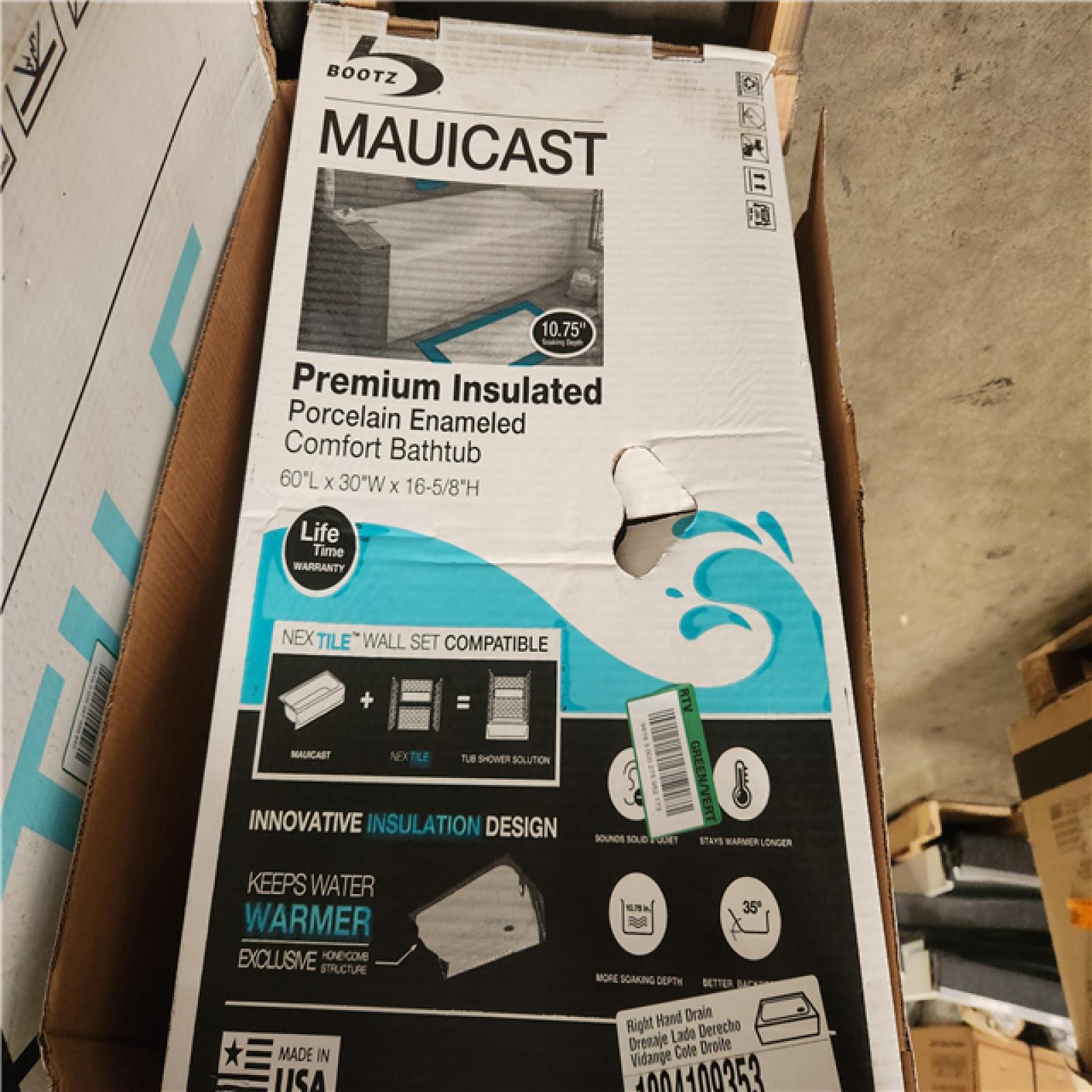 Phoenix AS-IS Mixed Home Improvement Bootz Maucast Bathtub Pallet