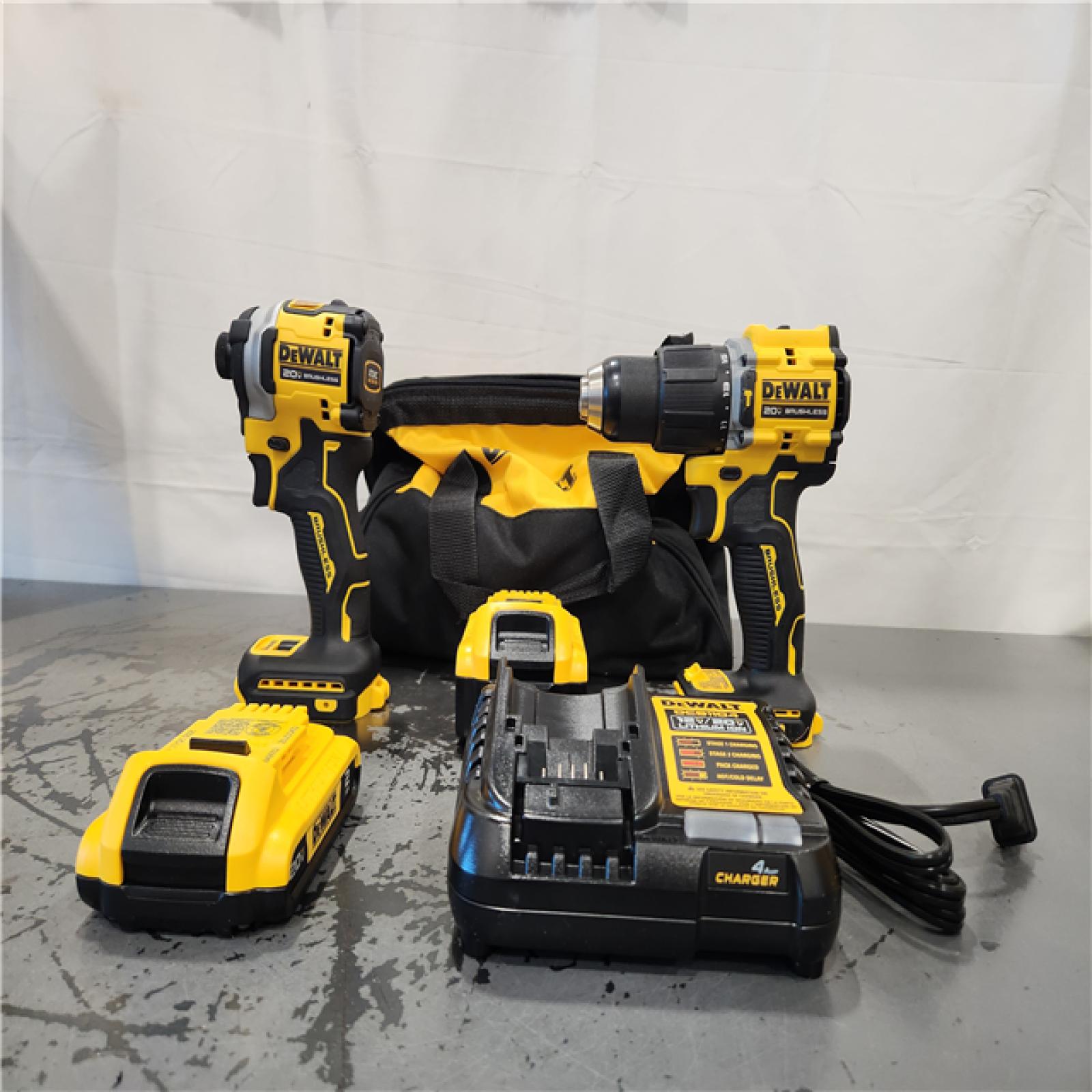 AS-IS- DeWalt 2-Tool Combo Kit W/ (2) BATTERY & CHARGER