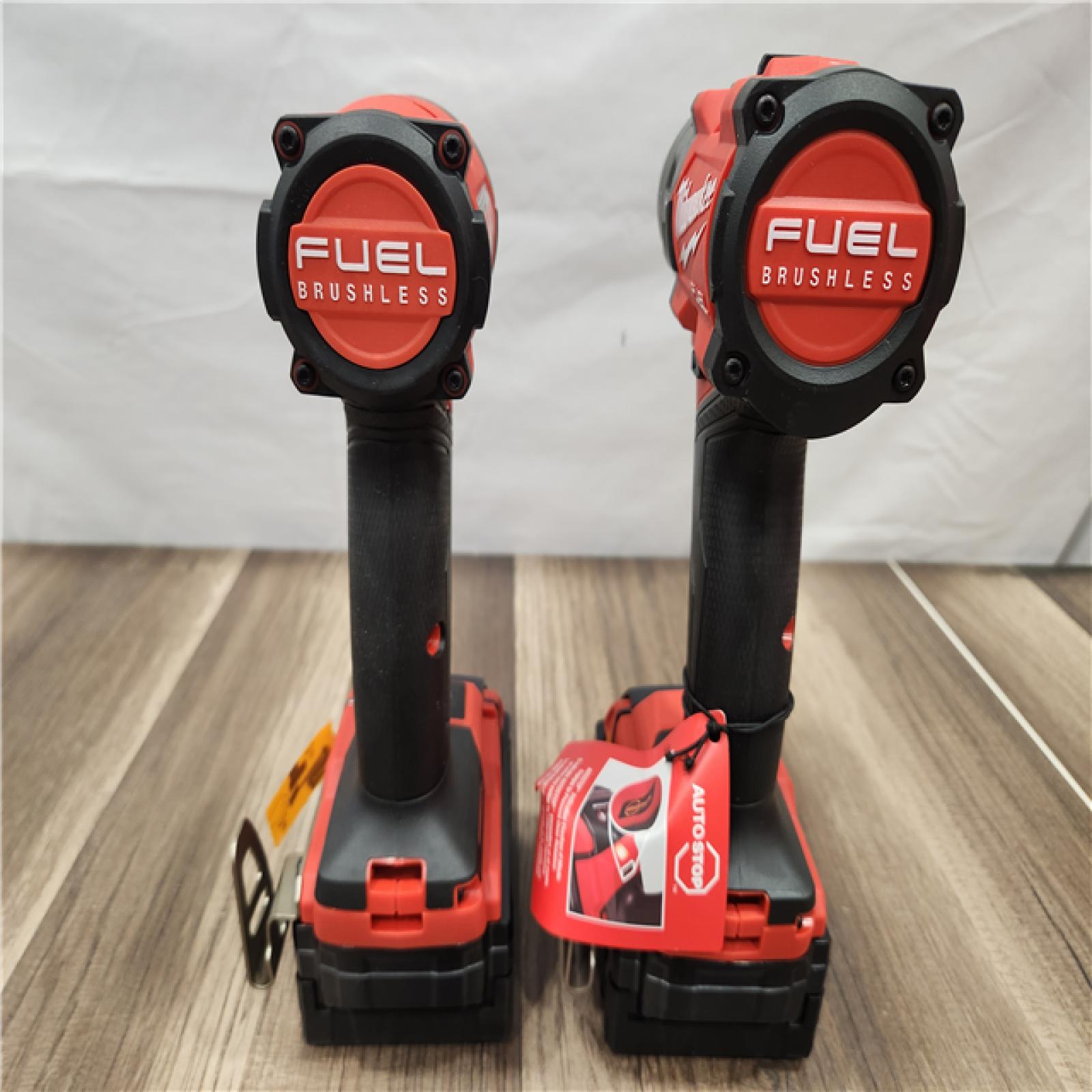 AS-IS- MILWAUKEE FUEL 18V Lithium-Ion Brushless Cordless Hammer Drill and Impact Driver Combo Kit