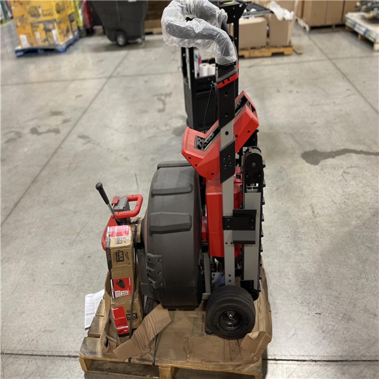DALLAS LOCATION- AS IS Milwaukee MX FUEL Sewer Drum Machine with POWERTREDZ