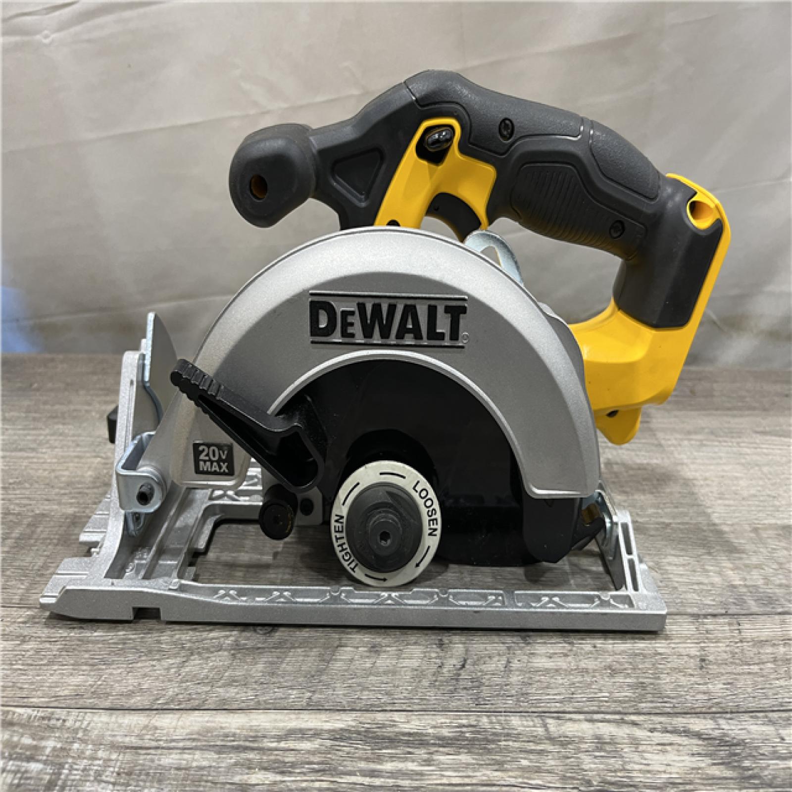 AS-IS DEWALT 20-Volt MAX Lithium-Ion Cordless 6-1/2 in. Circular Saw (Tool-Only)