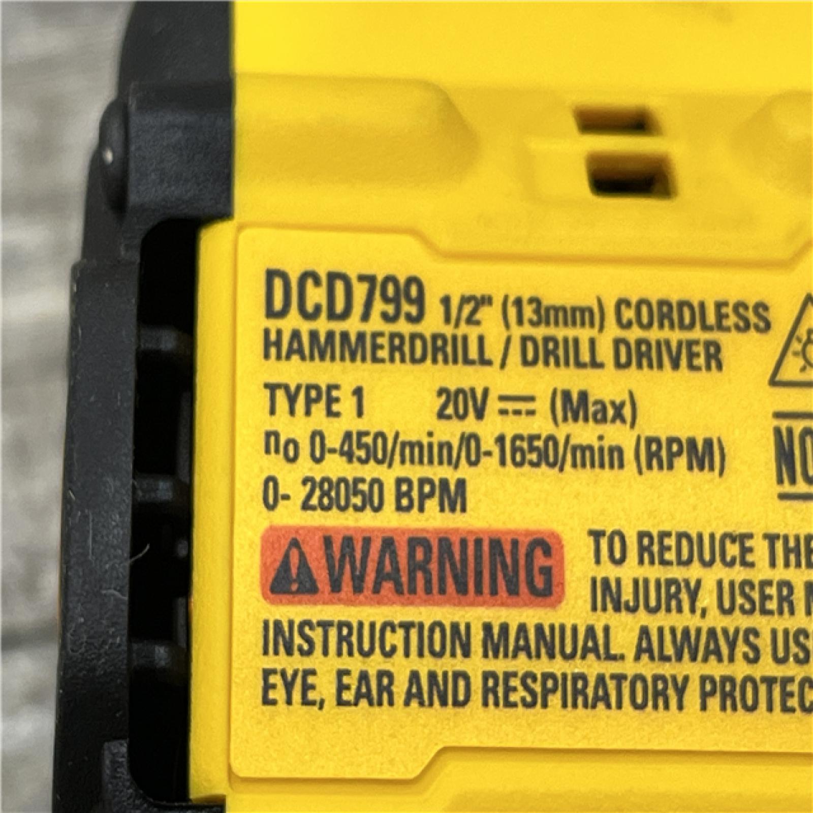 AS-IS DEWALT ATOMIC 20-Volt MAX Brushless Cordless 1/2 in. Hammer Drill (Tool-Only)