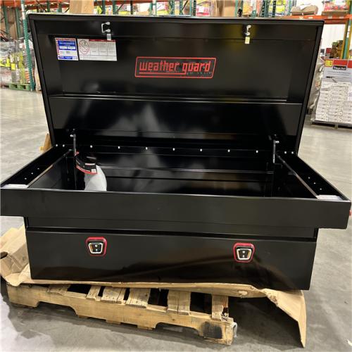 DALLAS LOCATION - Weather Guard 72 in. Gloss Black Steel Full Size Crossbed Truck Tool Box