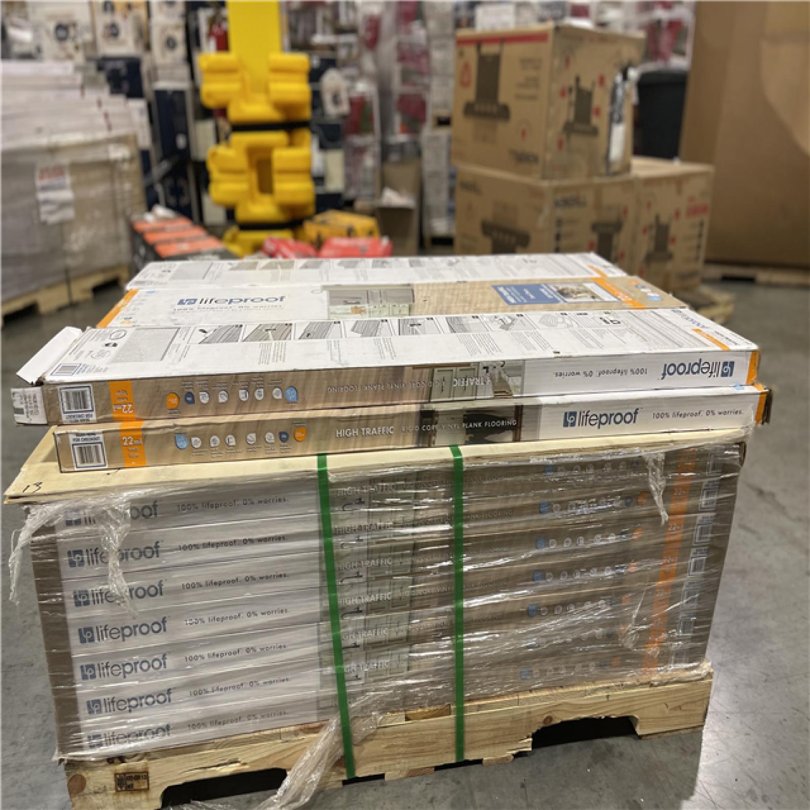 DALLAS LOCATION- Lifeproof Dusk Cherry 22 MIL x 8.7 in. W x 48 in. L Click Lock Flooring (20.1 sqft/case) PALLET (35 CASES)