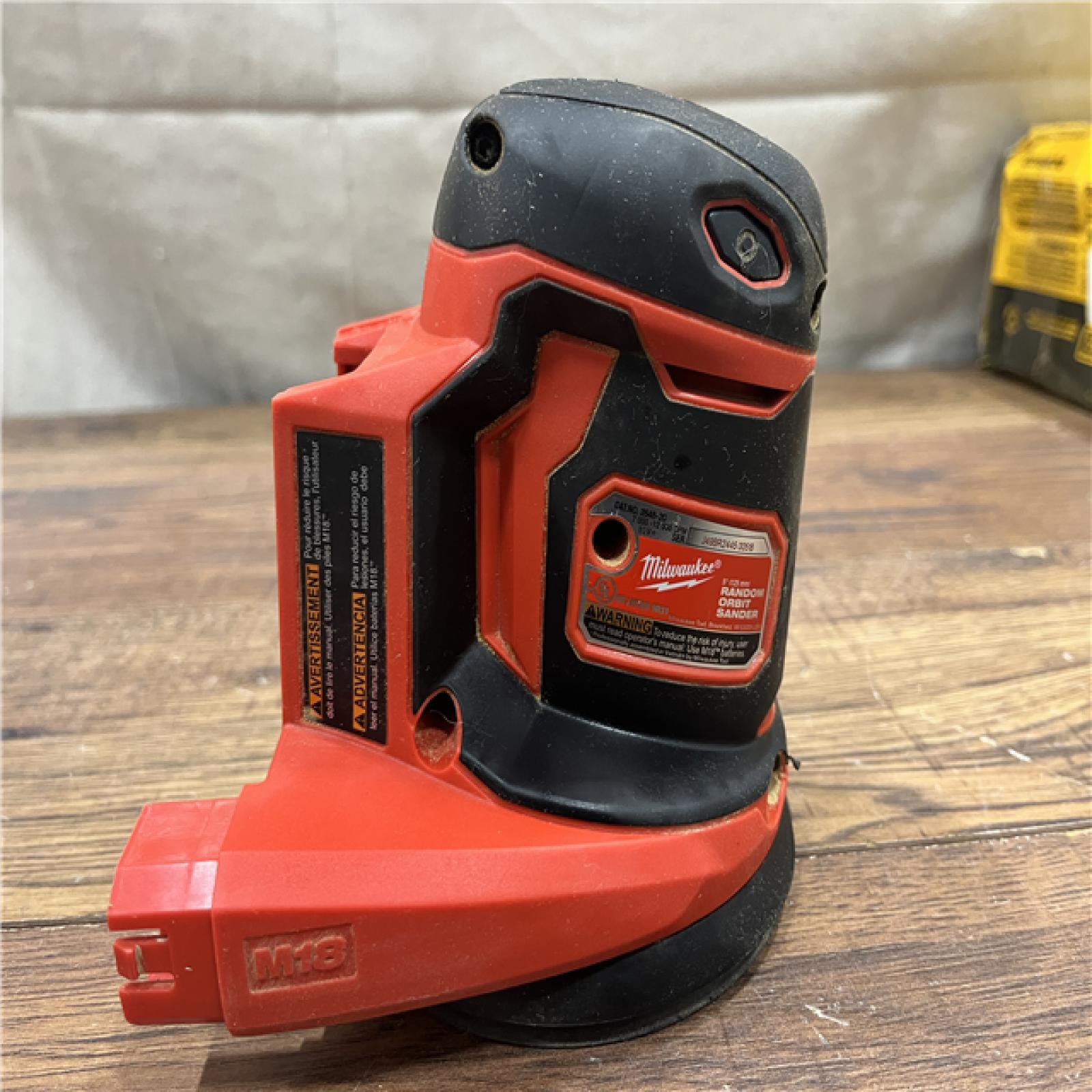 AS-IS Milwaukee 2648-20 - M18 5  7000-12000 Opm Cordless Variable Speed Random Orbital Sander
