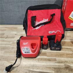 HOUSTON LOCATION - AS-IS Milwaukee FUEL 12-Volt Lithium-Ion Brushless Cordless Hammer Drill and Impact Driver Combo Kit