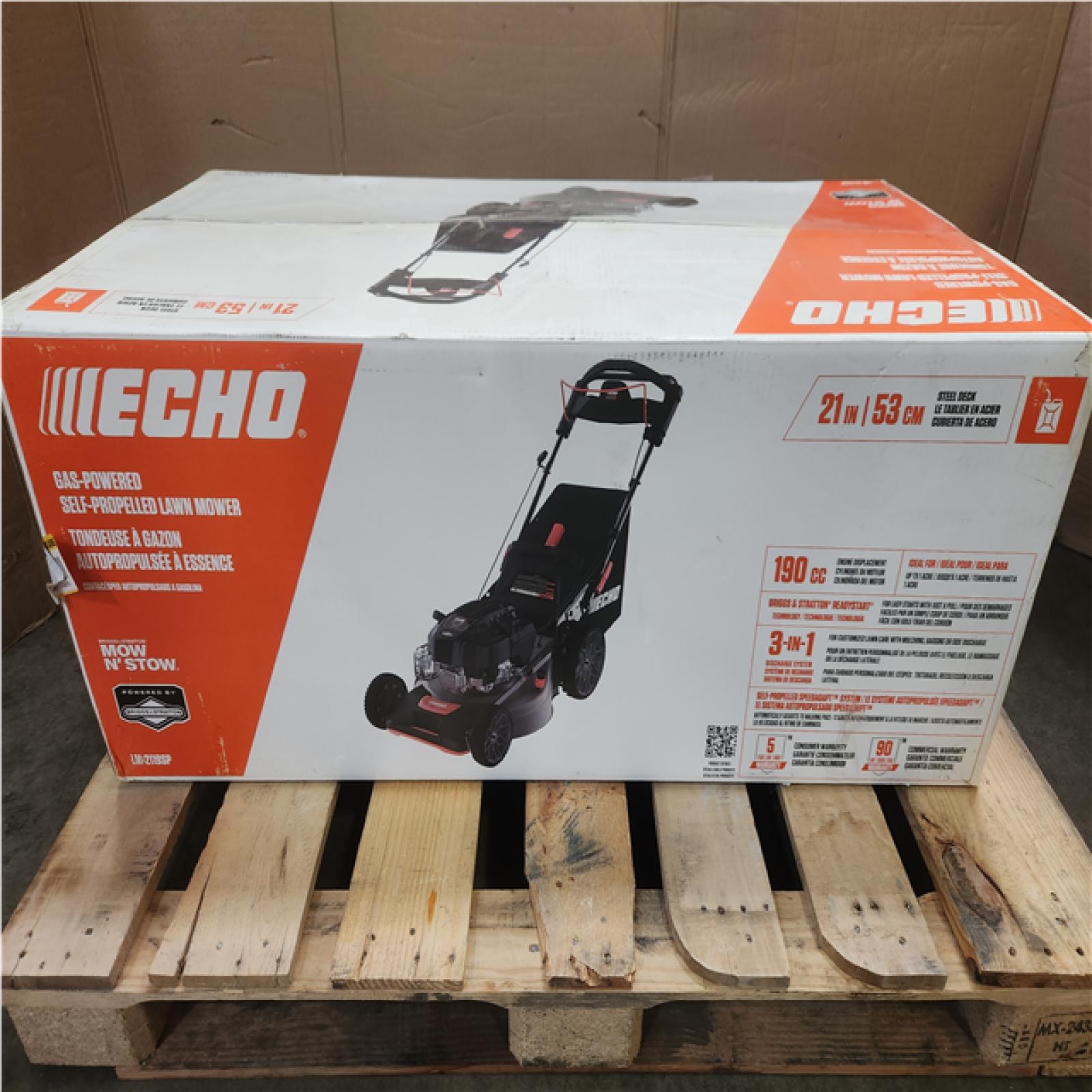 Phoenix NEW ECHO 21 in. 190 cc Briggs and Stratton Gas 3-in-1 Dual Blade RWD Self-Propelled Lawn Mower with Single Lever Deck Adjustment