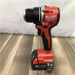 AS-IS Milwaukee 18V Lithium-Ion Brushless Cordless 1/2 in. Compact Drill/Driver Kit
