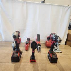 AS-IS- M18 18-Volt Lithium-Ion Cordless Combo Kit 7-Tool with 2-Batteries  Charger and Tool Bag