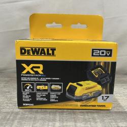 NEW - DEWALT 20V MAX XR POWERSTACK Lithium-Ion Battery Starter Kit with 1.7Ah Battery and Charger