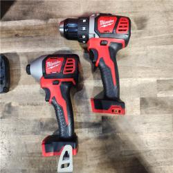 HOUSTON - LOCATION - AS-IS Milwaukee 18V Cordless Brushed 2 Tool Drill/Driver and Impact Driver Kit