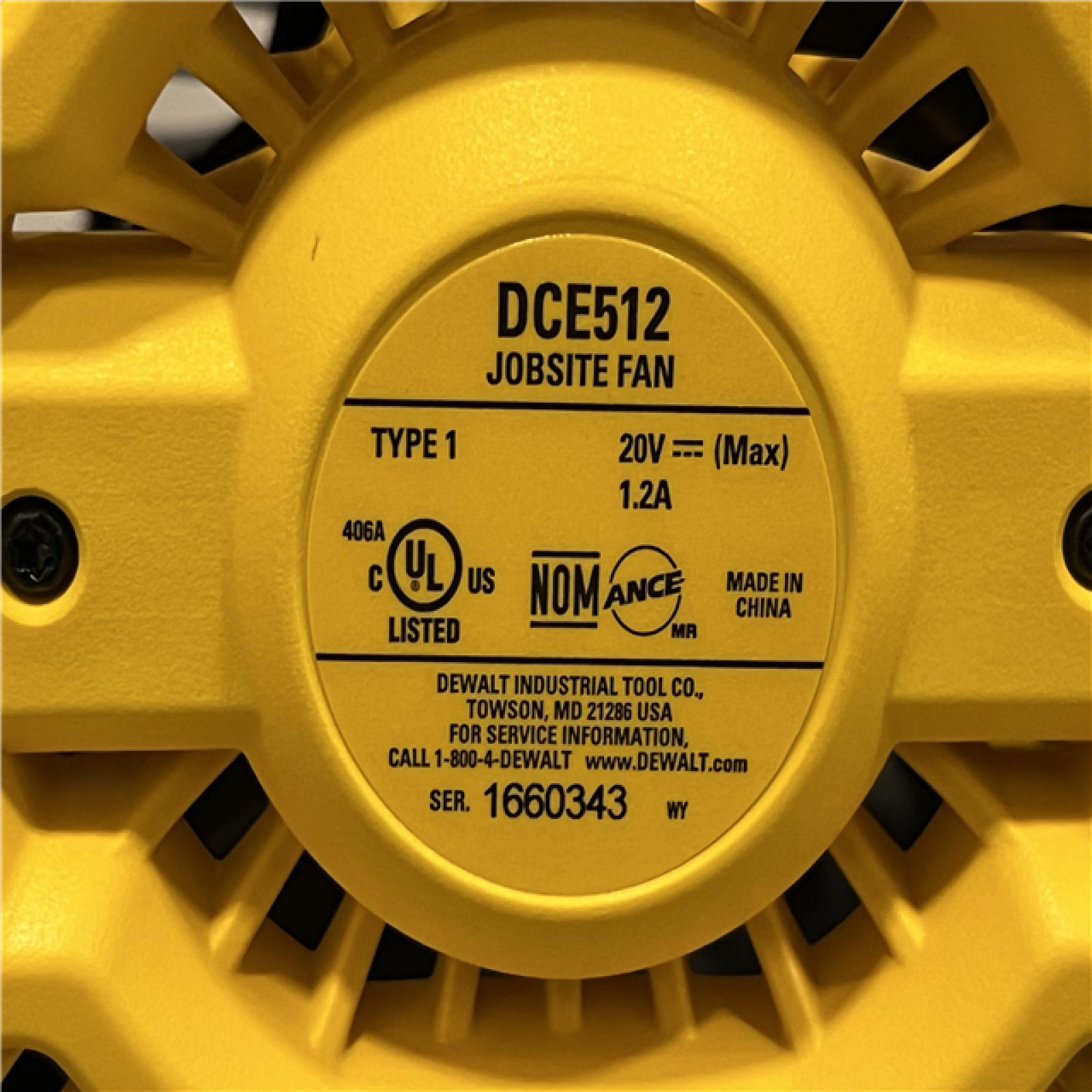 AS-IS DEWALT 20V MAX Jobsite Fan (Tool Only)