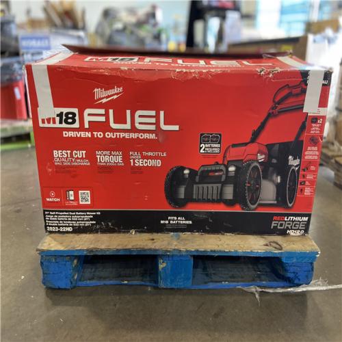 DALLAS LOCATION - Milwaukee M18 FUEL Brushless Cordless 21 in. Walk Behind Dual Battery Self-Propelled Mower