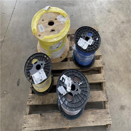 Houston Location AS IS - 4 Cooper Wire Rolls (3) 2500SP (1) THHN 6 Str Cu SIM WE 2500R