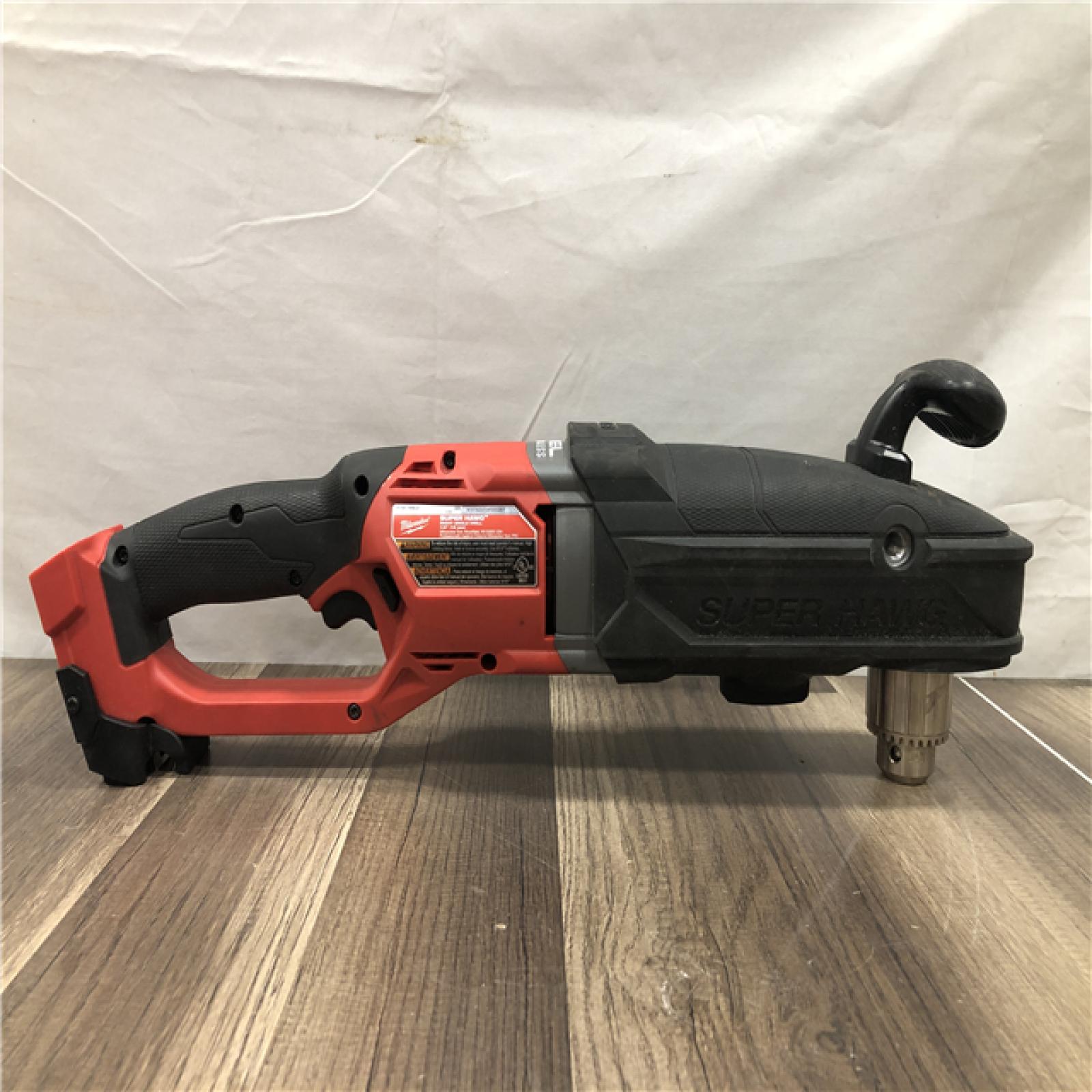 AS-IS Milwaukee FUEL 18V Lithium-Ion Brushless Cordless GEN 2 SUPER HAWG 1/2 in. Right Angle Drill (Tool-Only)