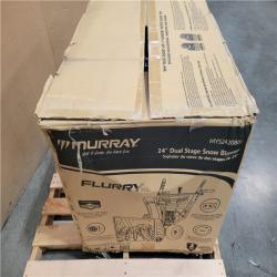 CALIFORNIA AS-IS NEW MURRAY 24 DUAL STAGE SNOW BLOWER