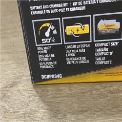 NEW DEWALT 20V MAX XR POWERSTACK Lithium-Ion Battery Starter Kit with 1.7Ah Battery and Charger