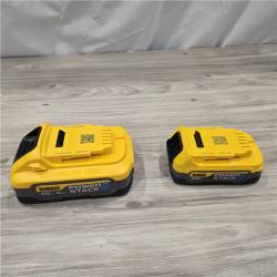 AS-IS DeWalt 20V MAX POWERSTACK DCBP315-2C Lithium-Ion 1.7Ah and 5Ah Battery and Charger Starter Kit