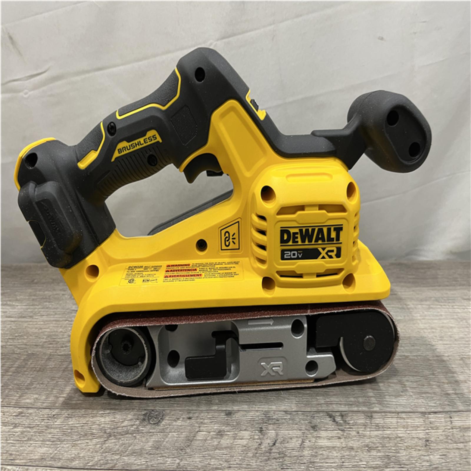 AS-IS DEWALT 20V MAX* XR Brushless Cordless Belt Sander (Tool-Only)