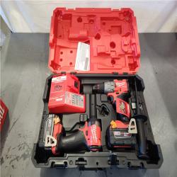 AS-IS- Milwaukee FUEL 18V Lithium-Ion Brushless Cordless Hammer Drill and Impact Driver Combo Kit (2-Tool) with 2 Batteries