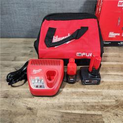 HOUSTON LOCATION - AS-IS (APPEARS LIKE NEW) Milwaukee FUEL 12-Volt Lithium-Ion Brushless Cordless Hammer Drill and Impact Driver Combo Kit